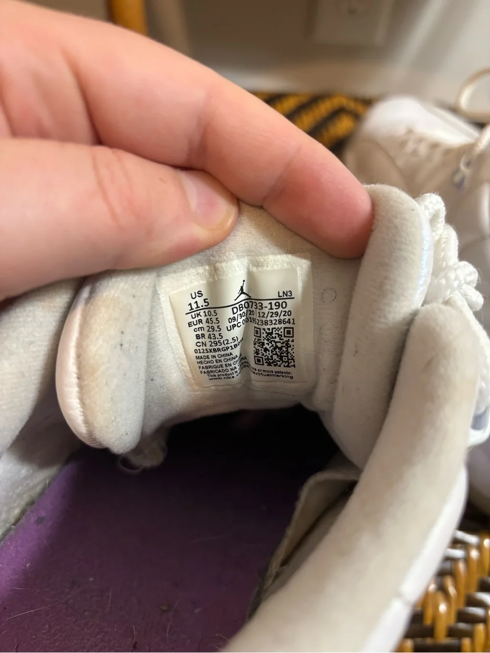 Nike Air Jordan 12 Retro Low Easter White DB0733-190 11.5